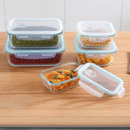 GlassAruba™ – Kit con 15 Potes Herméticos de Vidrio + 10 Vasos de Vidrio Aruba